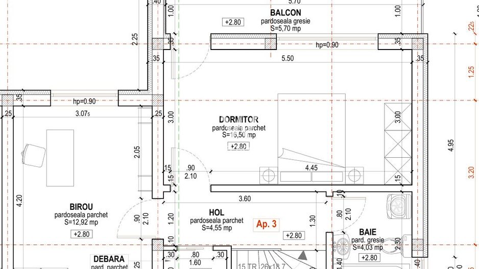 Casa in Arhitectilor la doar 172 000euro. Sibiu - Schiță 10