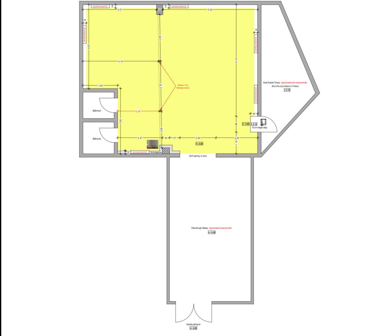 Spatiu comercial de 122mp în zona Grivita - Schiță 14