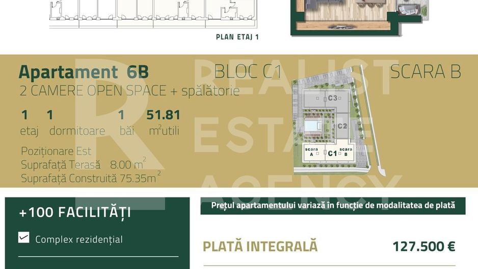 Vânzare, apartament, 2 camere, zona Torontalului, Timișoara - Schiță 9