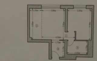 Centrala proprie bloc nou studio renovat mobilat Ozana - Schiță 8