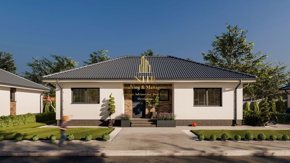 Vila 4 camere, toate utilitatile, strada asfaltata, Balotesti - Poză 1