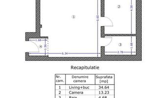 Apartament 2 camere premium - City Point Aviatiei  - Balcon generos - Poză 4