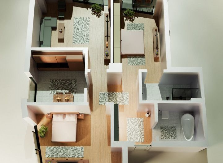 Tomis Nord/Carrefour- Perpetum Residence III - 3 camere decomandate, bloc nou. - Poză 2