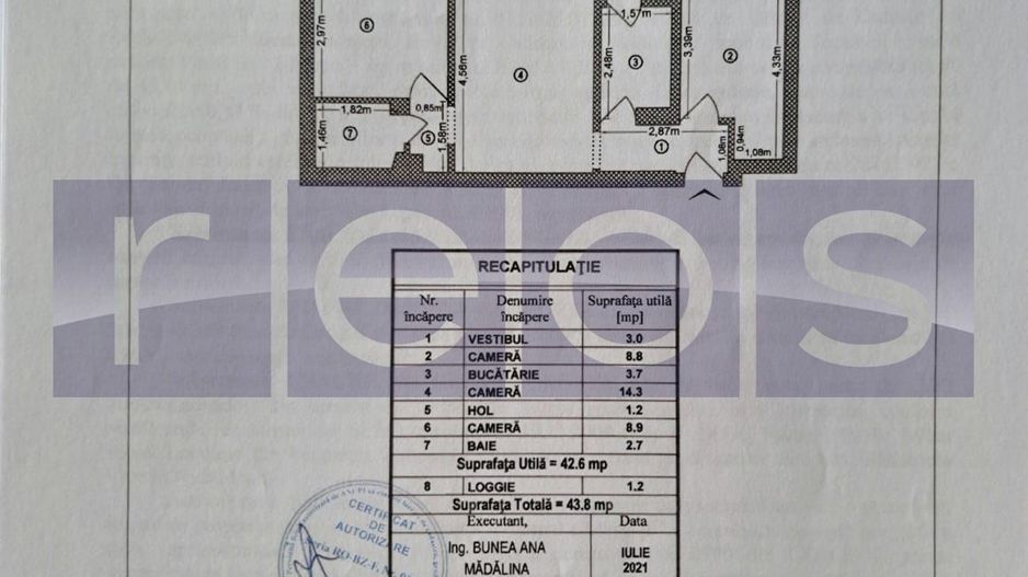 VANZARE APARTAMENT 3 CAMERE | SEMIDECOMANDAT I APUSULUI - MILITARI - Poză 7