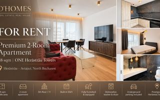 For Rent | Premium 2-Room Apartment | 58 sqm | ONE Herăstrău Towers - Poză 1