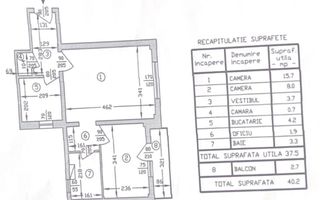 Apartament complet renovat, 2 camere – Tei / Parcul Tei - Schiță 11