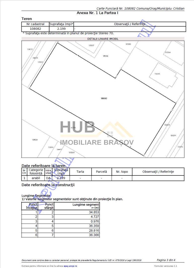 Teren cu PUZ aprobat - Zona Comerciala | Toate Utilitatile | Asfalt | 2.199 mp - Poză 6