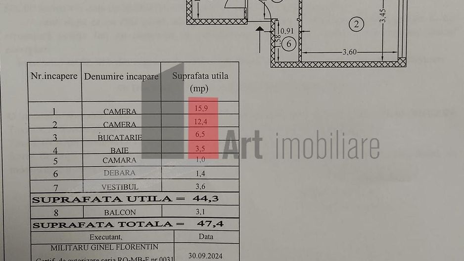 Vânzare apartament 2 camere Șos. Giurgiului - Toporași - Poză 2