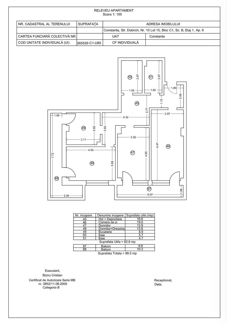 Tomis Nord  - Vanzare apartament decomandat cu 3 camere, bloc nou. - Poză 22