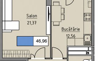 Vânzare, apartament, 1 cameră, strada Ceucari, Râșcani - Poză 4