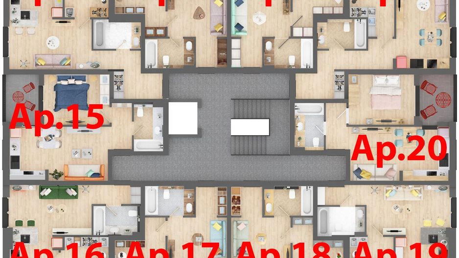 Apartament nou cu un dormitor la ARED CITY cartier RED9 IMAR - Poză 3