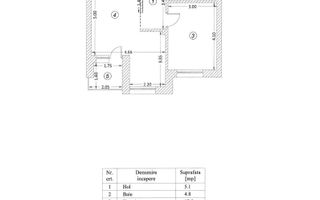 Apartament 2 camere, The Grand Kristal, Parc Tudor Arghezi, Comision 0 - Schiță 13
