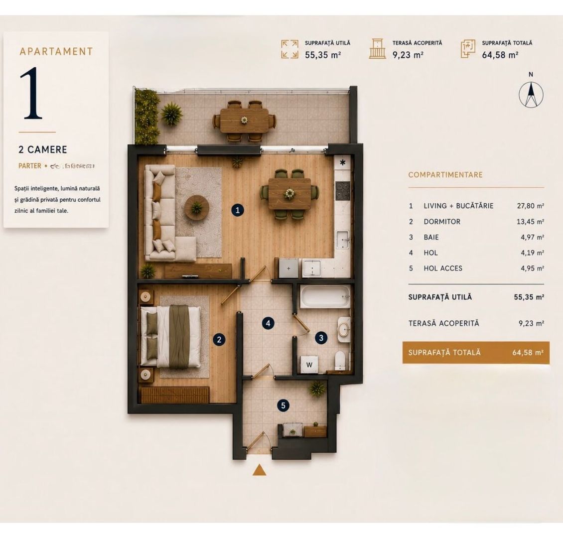 Soarelui – Braytim | Proiect Nou | Lift | Apartamente & S.A.D.-uri - Poză 21