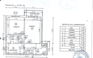 Exclusivitate | 2 camere „cubulet” Nord | Mobilat & utilat | Din beton - Schiță 27
