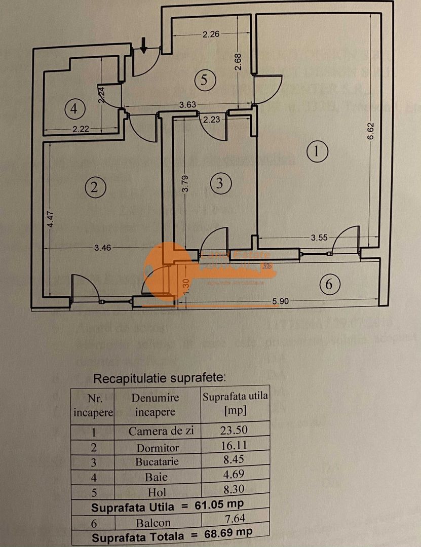 Apartament 2 camere | Crângași – Regie | 61 mp - Poză 8