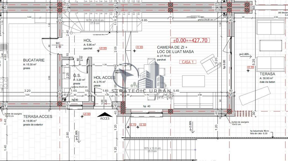 Duplex semifinisat, zona Vivo - Schiță 20