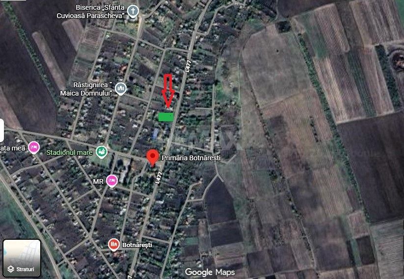 Teren pentru construcții/prima linie – 17,5 ari, Botnăreștii Vechi, Raionul Anenii Noi - Poză 1