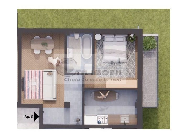 Apartament 2 camere - Pret promotional plata cash - Poză 1