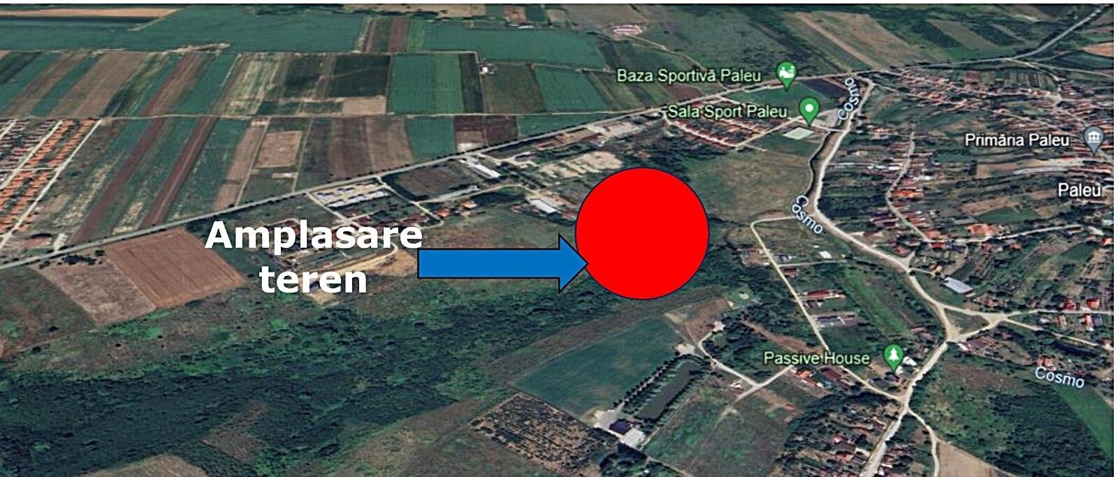 Teren intravilan de vanzare cu o suprafata de 9398 mp in Paleu,Bihor - Poză 2