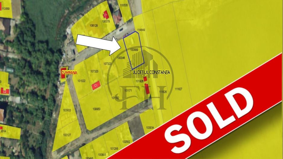 SOLD/ VANDUT Teren 499mp Cumpana / Strada Brotacei - Poză 1