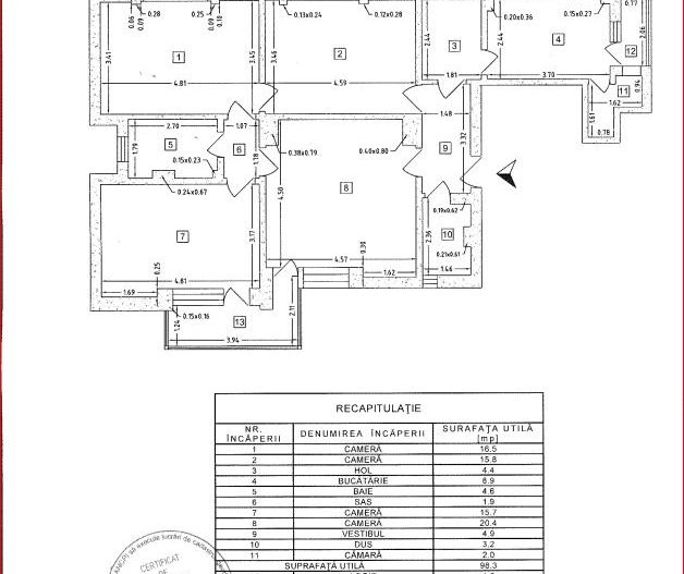 Apartament 4 cam, 30 m Calea Victoriei, 3 minute de Piata Victoriei. - Poză 4
