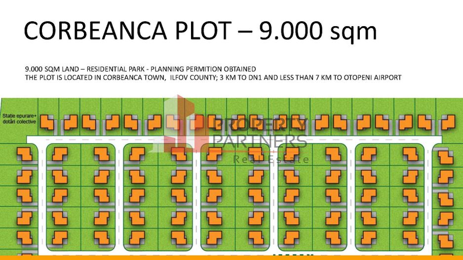 Teren intravilan rezidential in Corbeana, judetul Ilfov - Poză 1