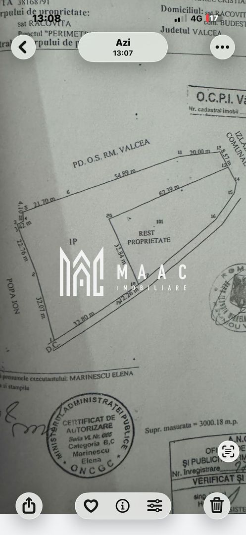 Teren intravilan de vânzare | Budești | 3.000 mp - Poză 3