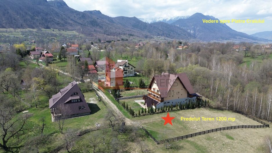 Teren Premium 1.200 mp | Bran - Predelut | Vedere spre Bucegi și Piatra Craiului - Poză 3