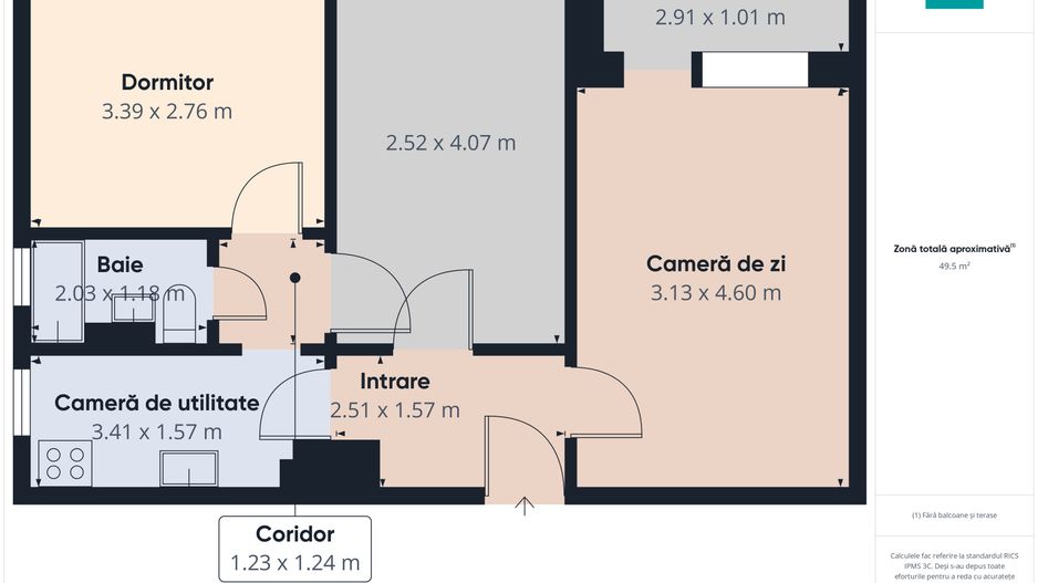 APARTAMENT 3 CAMERE, DECOMANDAT, ZONA VLAICU - Poză 4