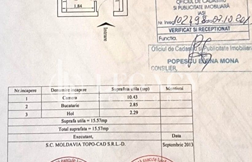 Cameră cămin, 15,57 mp – zonă în plină dezvoltare, Bularga – 31.900 E - Poză 2
