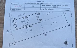 Teren Intravilan 538 mp -Balotesti - Poză 2