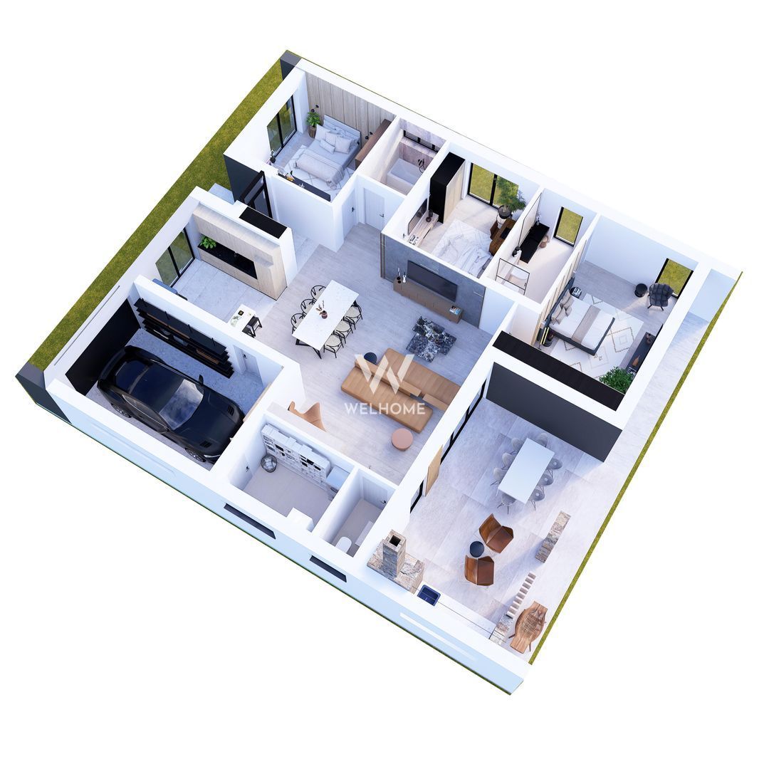 Casa moderna pe un singur nivel in Sura Mica - Poză 7