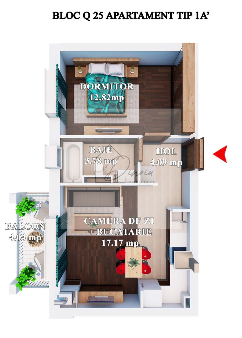 COM 0% I 2 camere COSMOPOLIS I PARCARE INCLUSA I BLOC 2025 - Poză 3