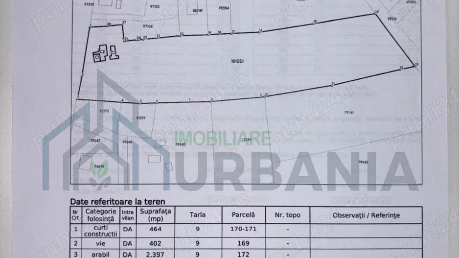 vand teren intravilan+intravilan extins - Poză 1