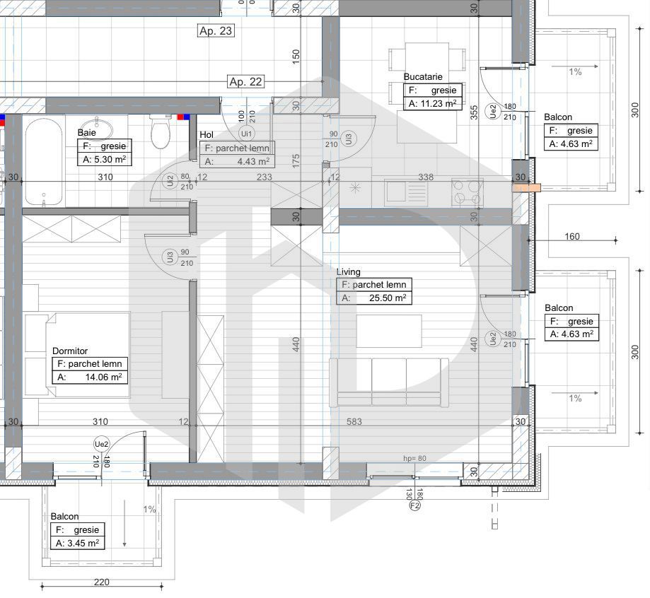 Apartament | Pictor Brana | Selimbar | 3 Camere | 2 Bai |  Boxa - Poză 3