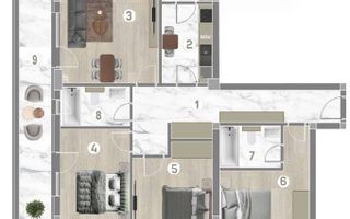 Apartament de vanzare 4 camere - Poză 1