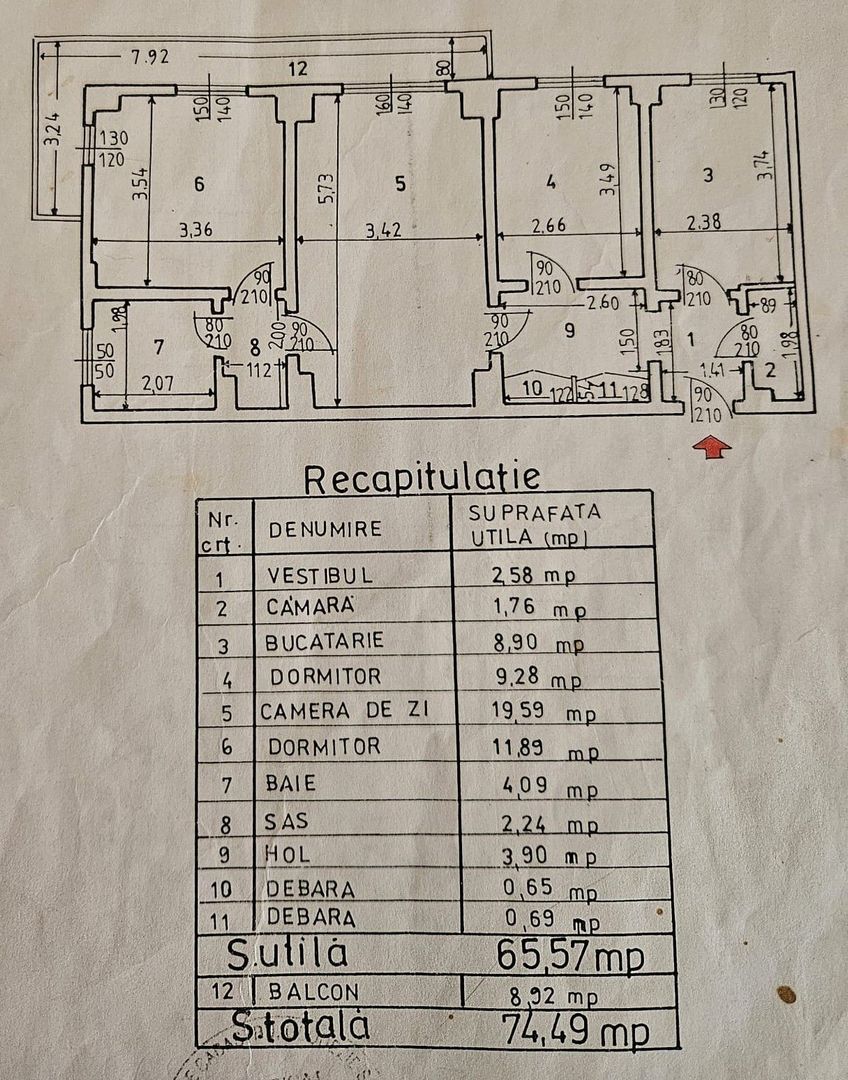 Apartament 3 camere de vanzare, zona Mosilor/Obor, centrala proprie - Poză 8
