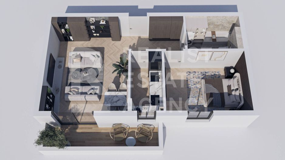 Vânzare, apartament cu 2 camere, zona Tractorul, Brașov - Schiță 2