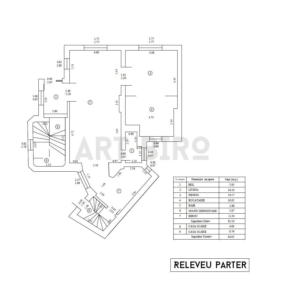 Zero comision, vila cocheta in zona Berzei, birou - comercial, 9' [M] - Schiță 15