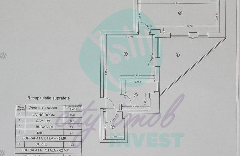 Apartament 2 camere cu terasa de 13 mp - Poză 8