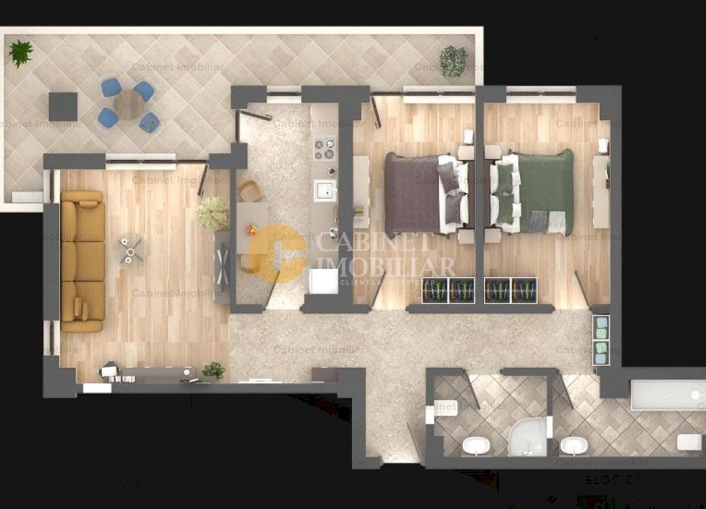 3 Camere - Bloc nou - Avans de 5% - Etaj Intermediar - Podu Ros - Poză 2