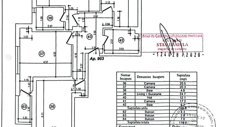 AP. 4 CAMERE CASA PRESEI, BLOC NOU, INCALZIRE PARDOSEALA, COMISION 0% - Schiță 16