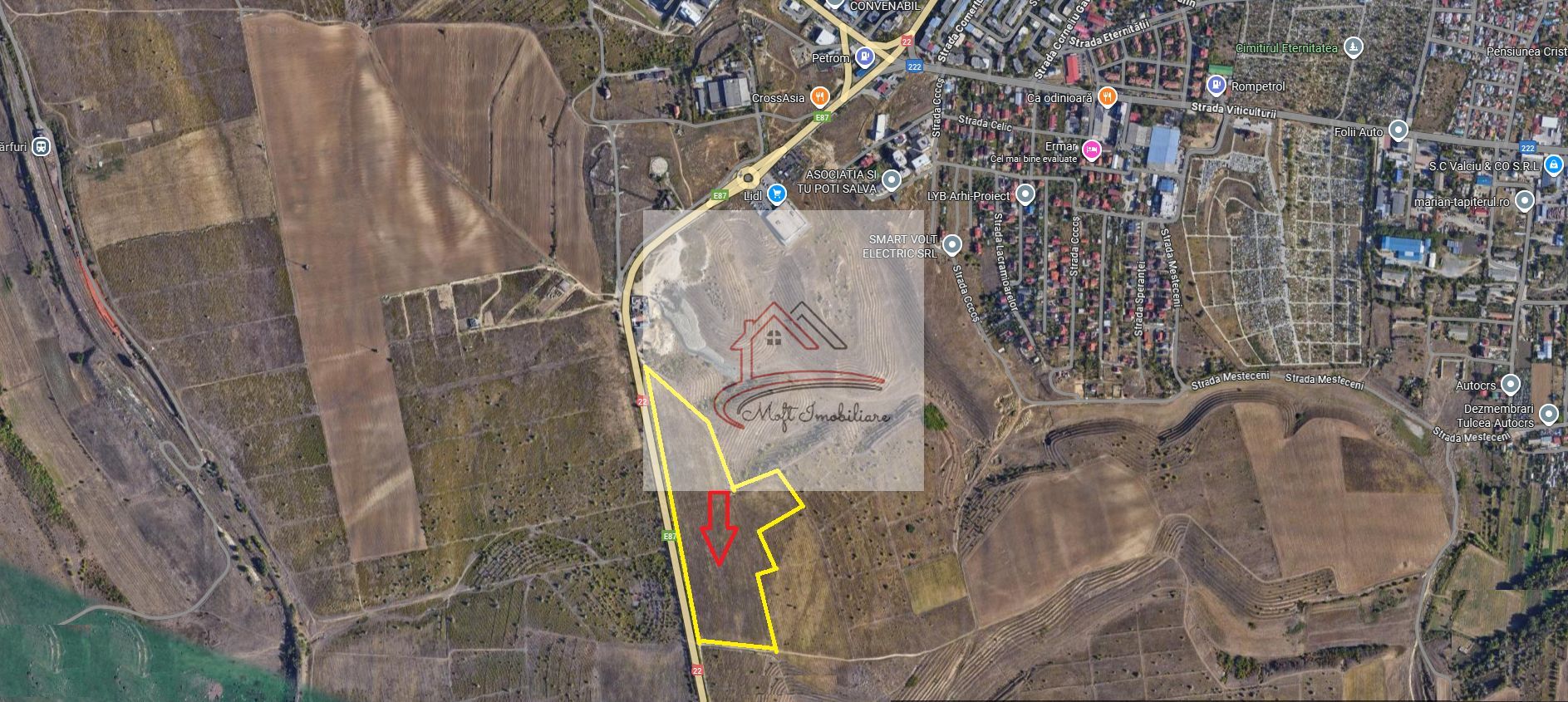 TEREN EXTRAVILAN LA INTRARE IN TULCEA ! 50 euro/mp - Poză 3