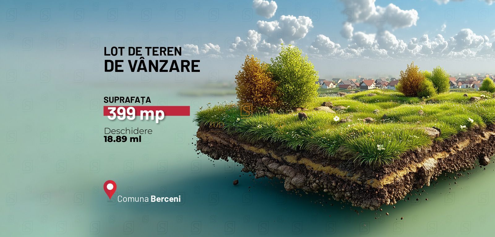 Teren intravilan 399 mp, zona excelenta in Comuna Bercenni, Ilfov - Poză 1