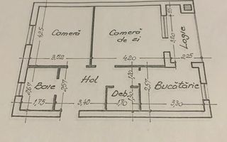 Vând apartament spațios 64 mp, 2 camere, decomandat, Iaşi, Bd.Poitiers - Poză 5