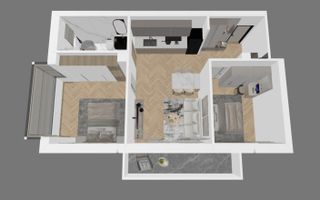 Apartament 3 camere | Terasa | Priveliste | Terra, Floresti - Poză 1