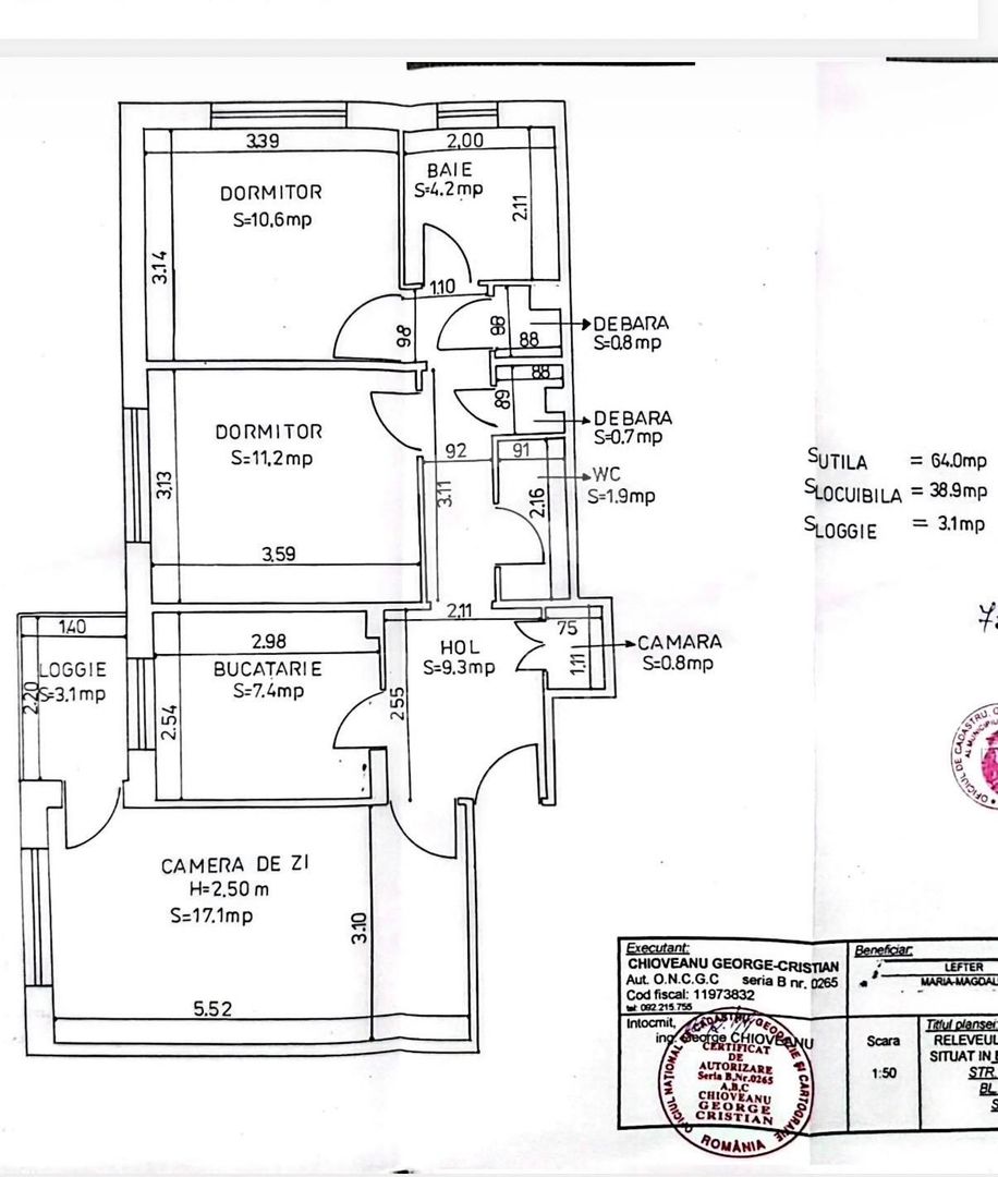Apartament 3 camere Lacul Tei Teiul Doamnei - Schiță 23
