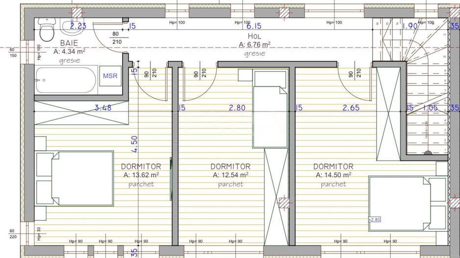 Duplex 126 mp utili, cu curte și parcare inclus, Florești, zona Terra. - Poză 2