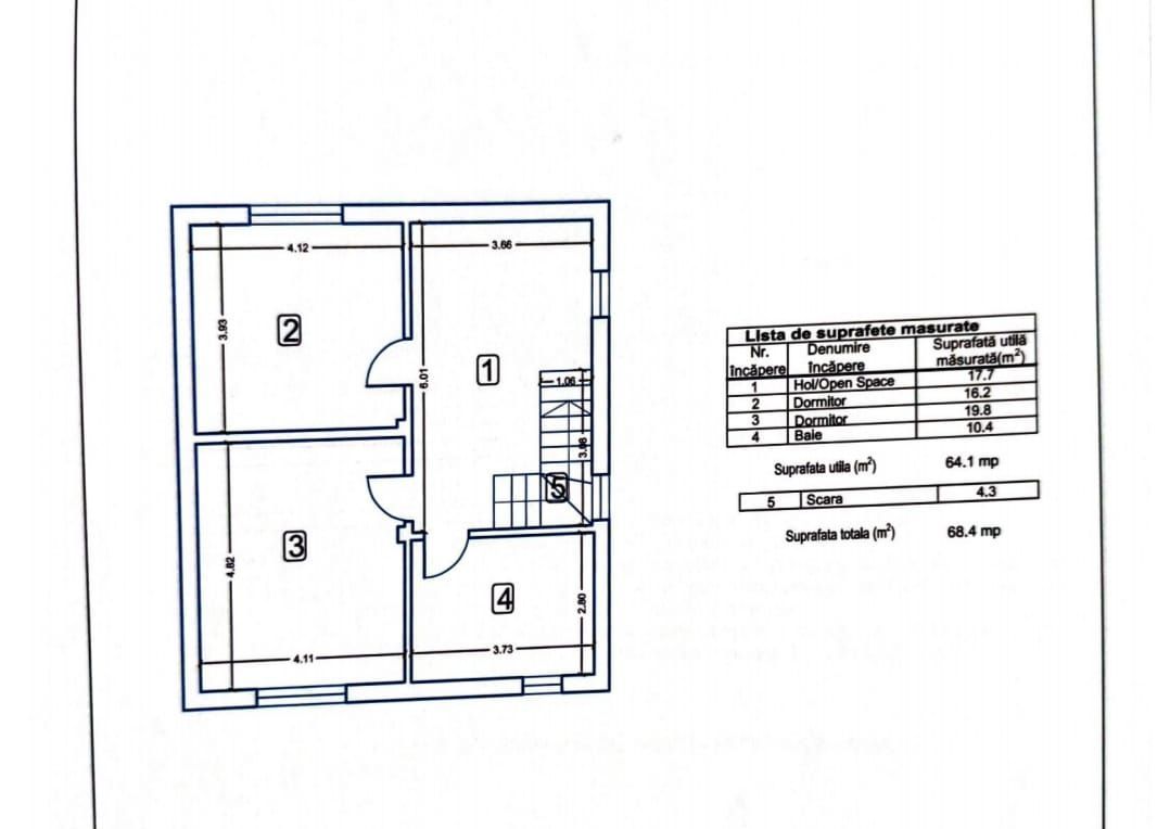 CASA TIPLA, Racordata la toate Utilitățile ! Domnești ! - Schiță 25