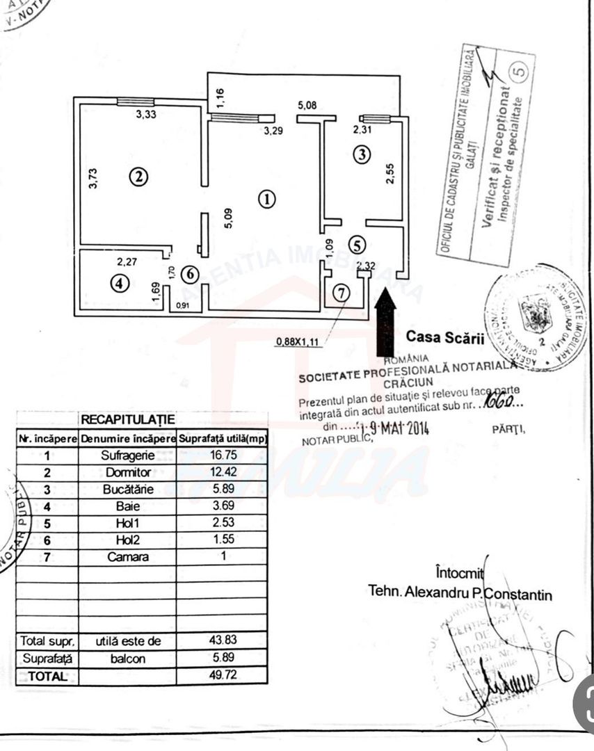 52.ooo euro NEGOCIABIL!!!, 2 camere, mobilat si utilat, Micro16 - Poză 4